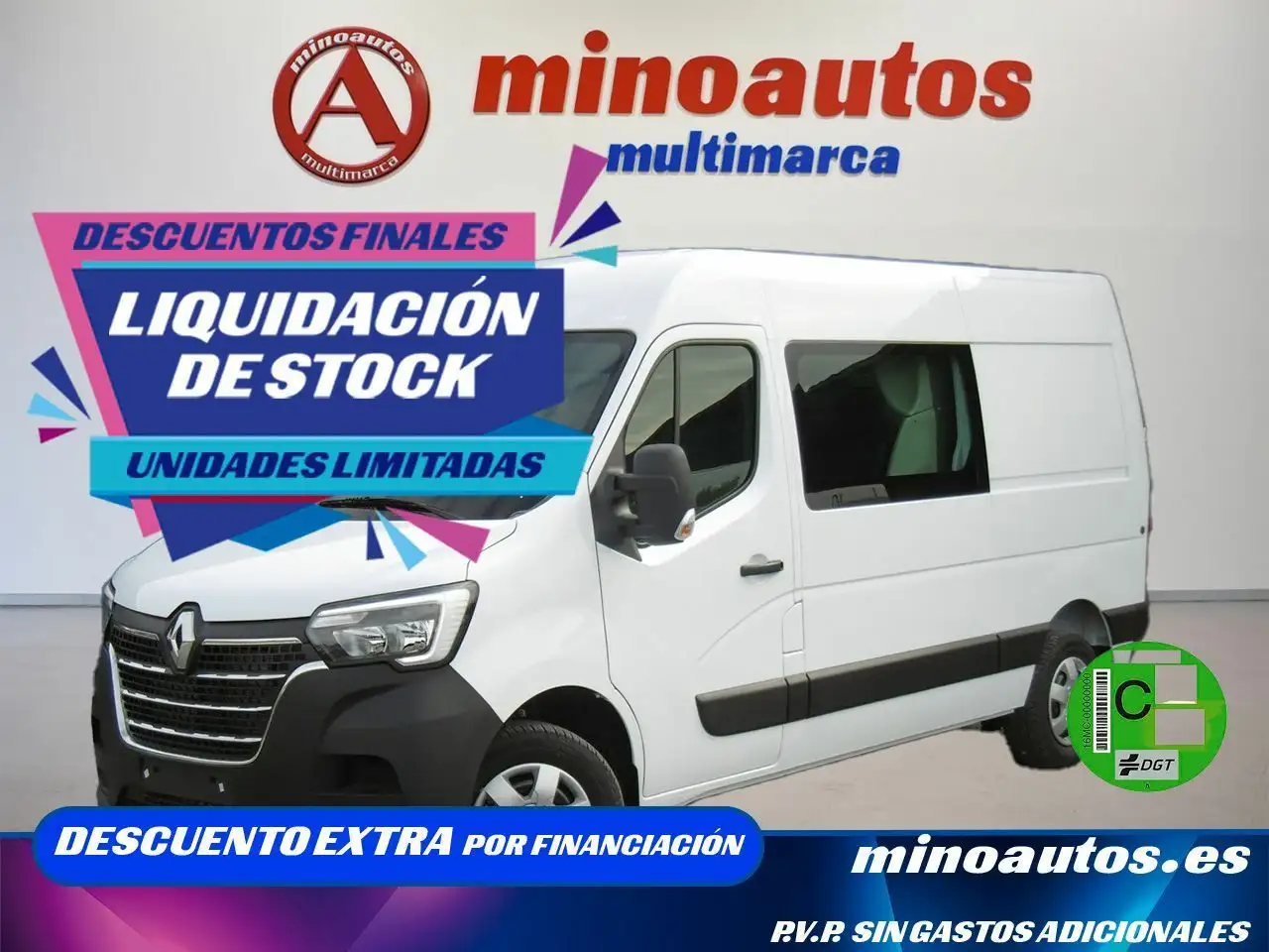 Renting Renault Master COMBI L2H2 2.3 DCI 135 CV GRAND CONFORT 7 P Blanco