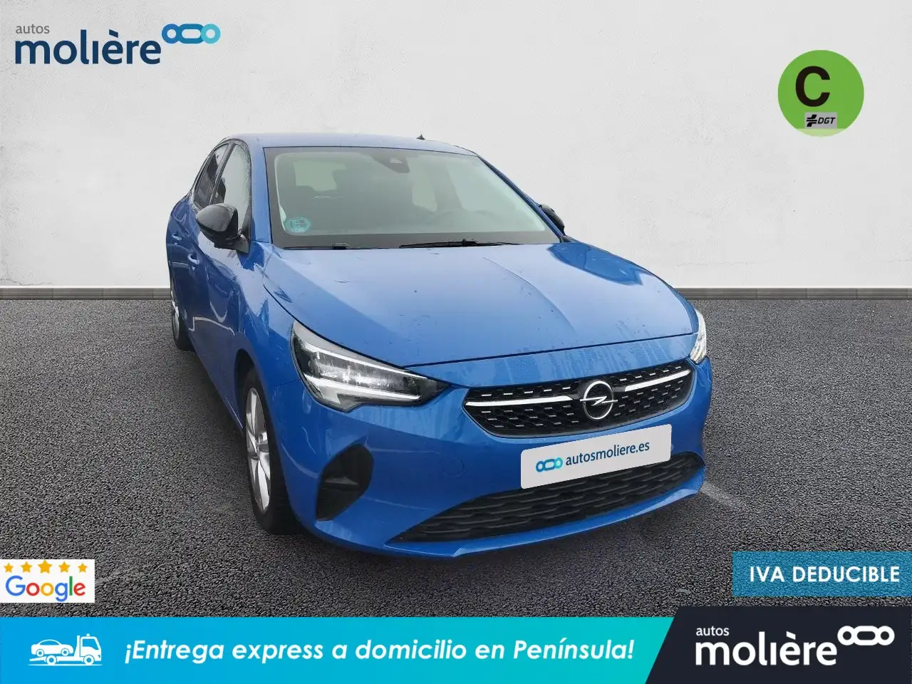 Renting Opel Corsa 1.2T XHT S/S Elegance AT8 100 Azul