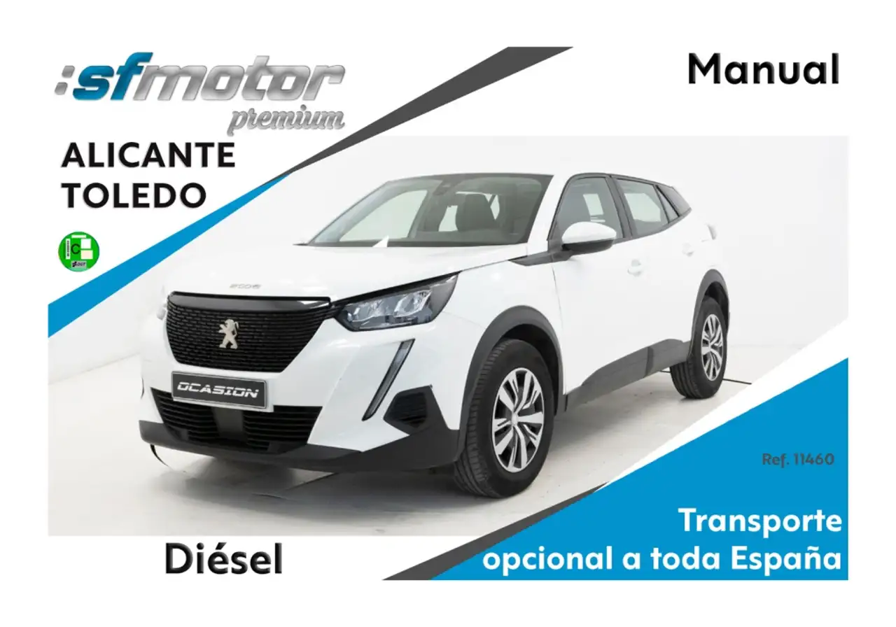 Renting Peugeot 2008 1.5BlueHDi S&S Active 100 Blanco