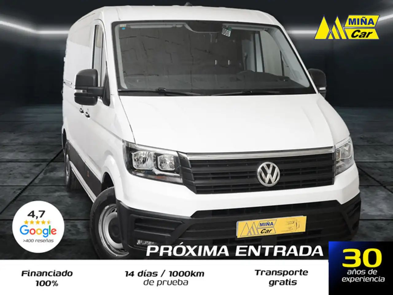 Renting Volkswagen Crafter Furgón 2.0TDI SCR 35 BM L3H2 103kW Blanco 2