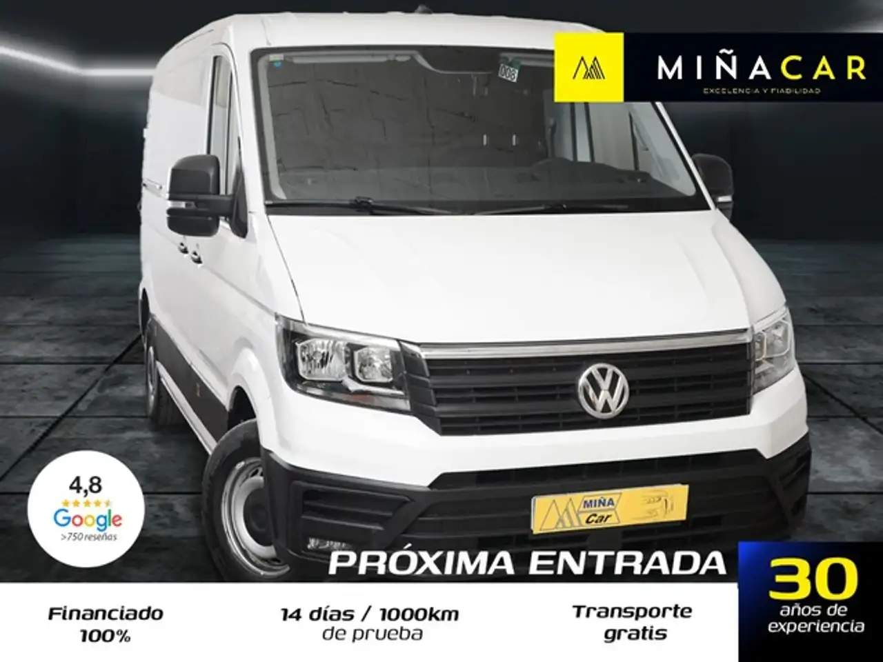 Renting Volkswagen Crafter Furgón 2.0TDI SCR 35 BM L3H2 103kW Blanco 3