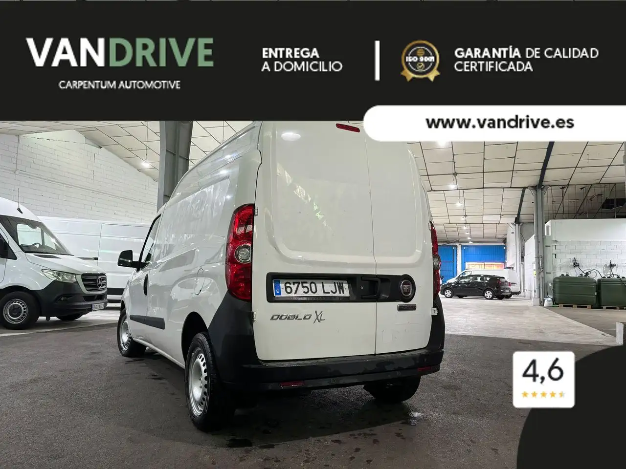 Renting Fiat Dobló Cargo 1.6Mjt SX XL 78kW Blanco