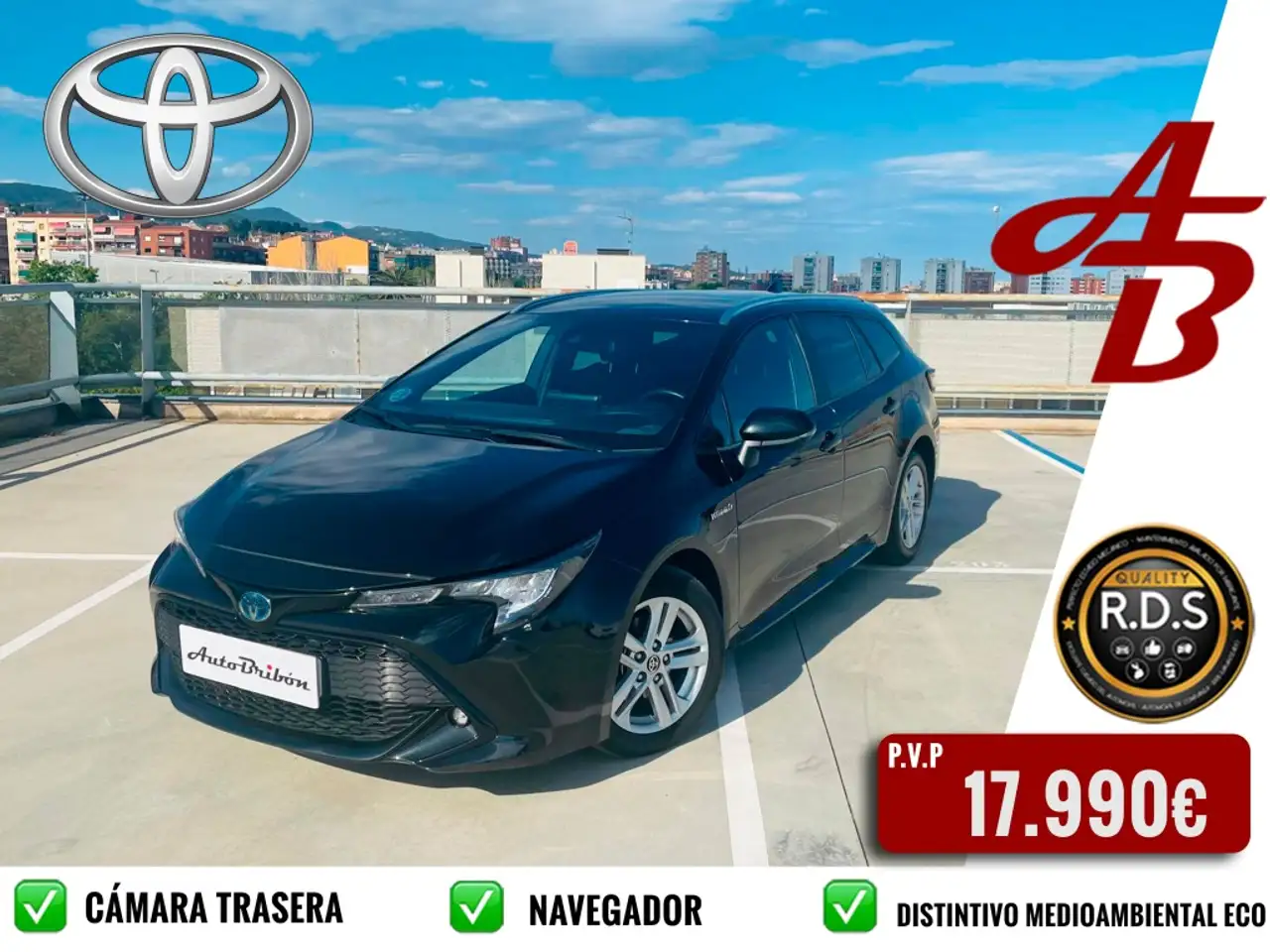 Renting Toyota Corolla Touring Sports 125H Feel! Negro