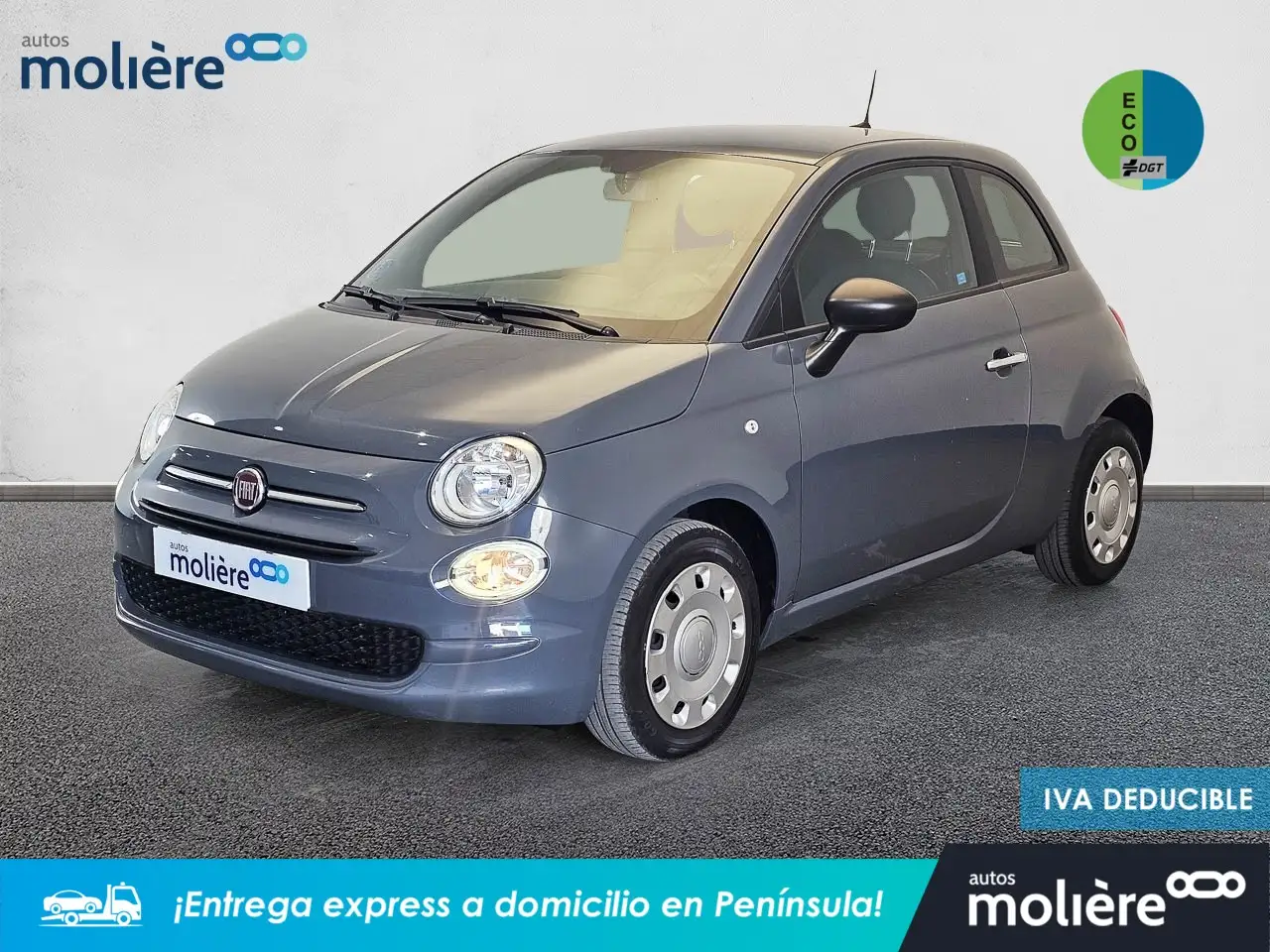 Renting Fiat 500 1.0 Hybrid Cult 52kW Gris