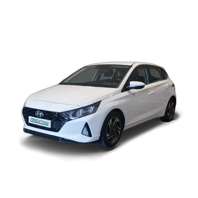 Renting Hyundai i20 1.0 TGDI Klass 100 Blanco