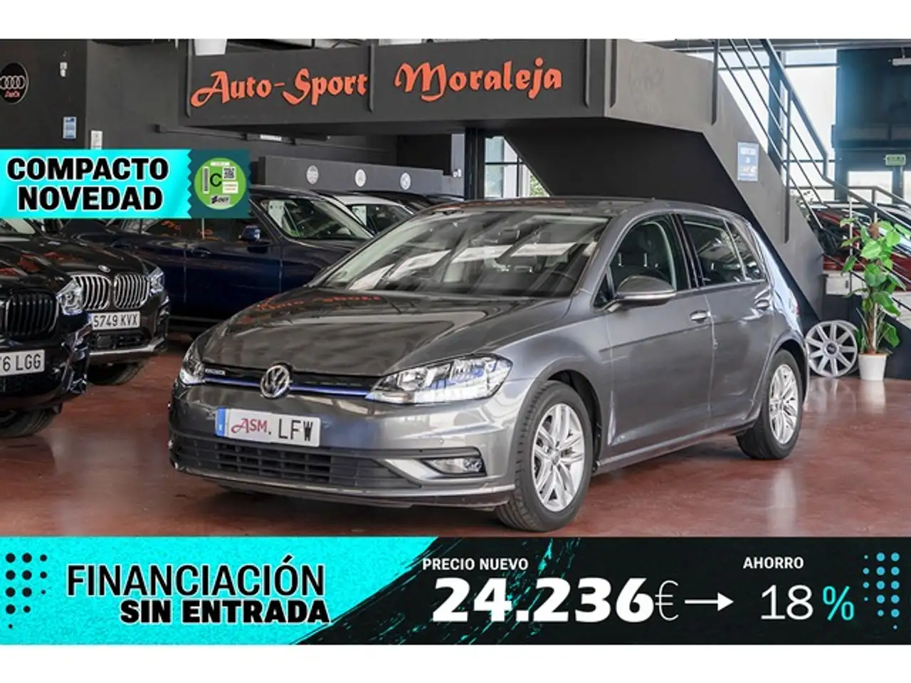 Renting Volkswagen Golf 1.5 TSI Evo BM Last Edition 96kW Gris 2