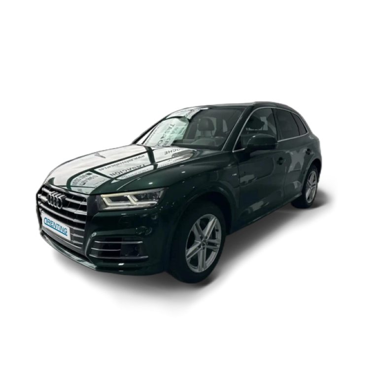 Renting Audi Q5 55 TFSIe S line quattro-ultra S tronic Verde