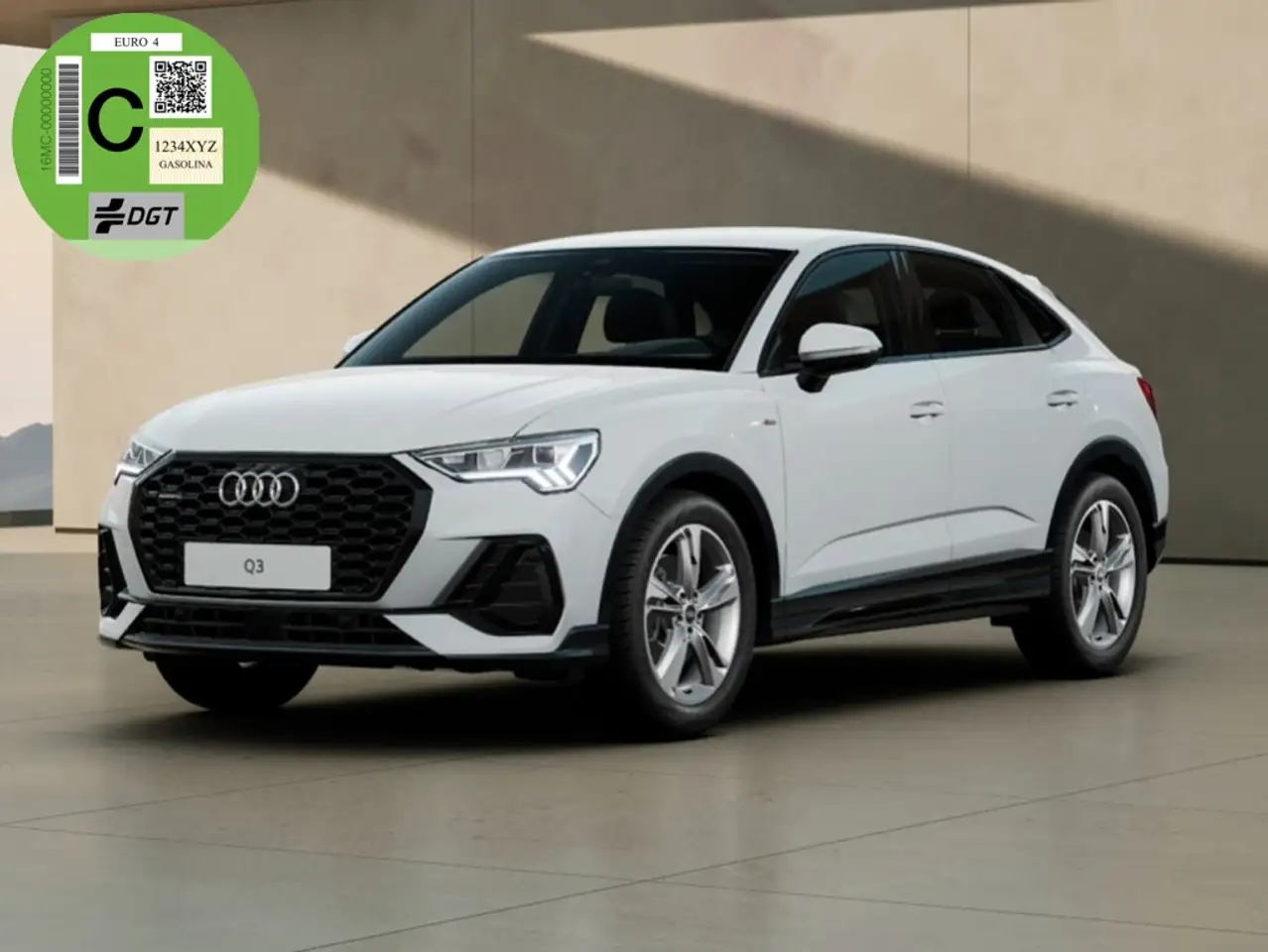 Renting Audi Q3 Sportback 35 TDI S line S tronic Blanco