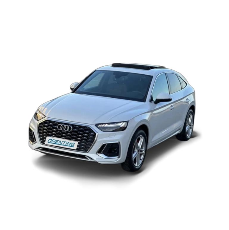 Renting Audi Q5 Sportback 35 TDI S tronic Blanco