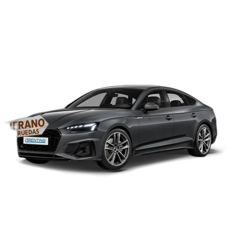 Renting Audi A5 Sportback 40 TDI Black line S tronic Gris 1