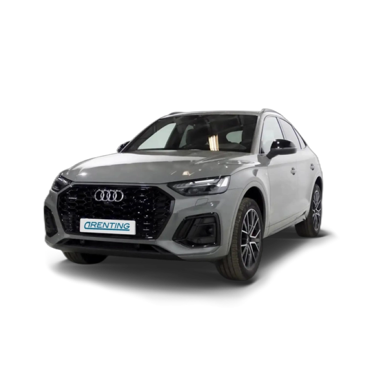 Renting Audi Q5 Sportback 55 TFSIe Black line quattro-ultra S tron Gris