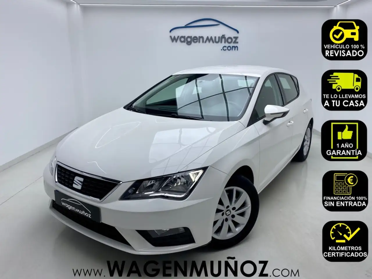 Renting SEAT Leon 1.6TDI CR S&S Reference Plus 115 Blanco