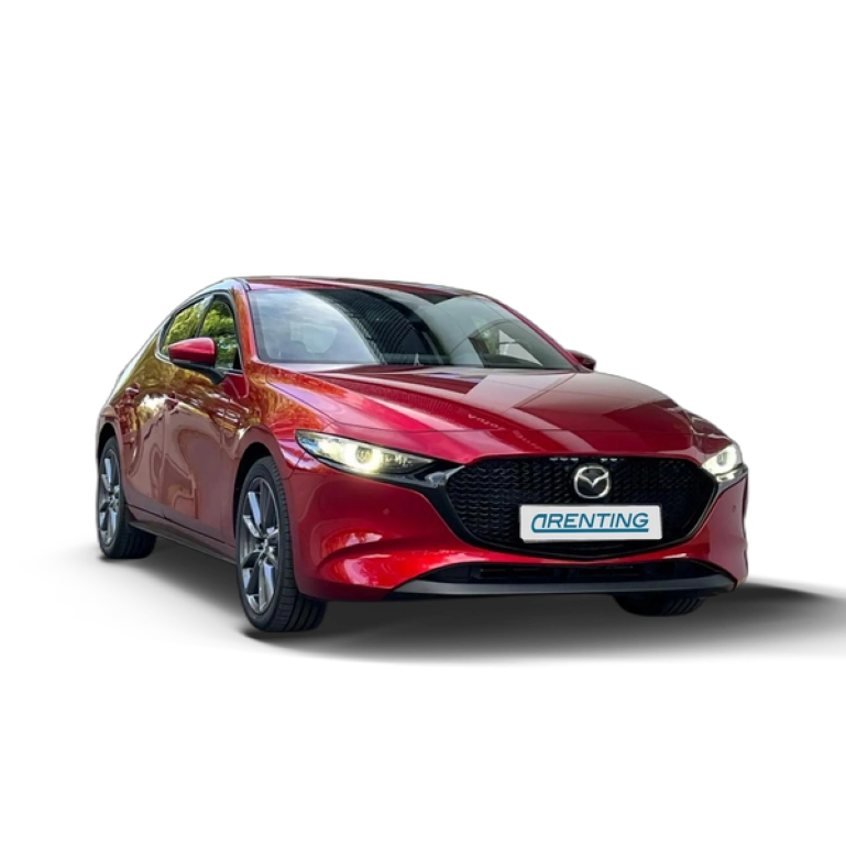 Renting Mazda 3 2.0 e-Skyactiv-G Exclusive-line Plus 90kW Rojo 1