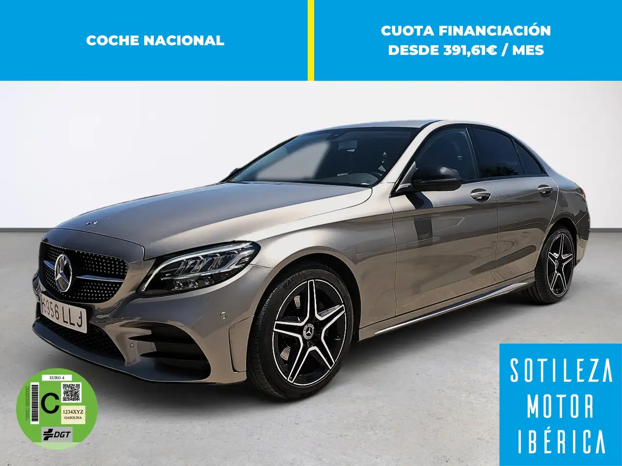 Renting Mercedes-Benz C 200 200d 9G-Tronic (0.0) Plateado