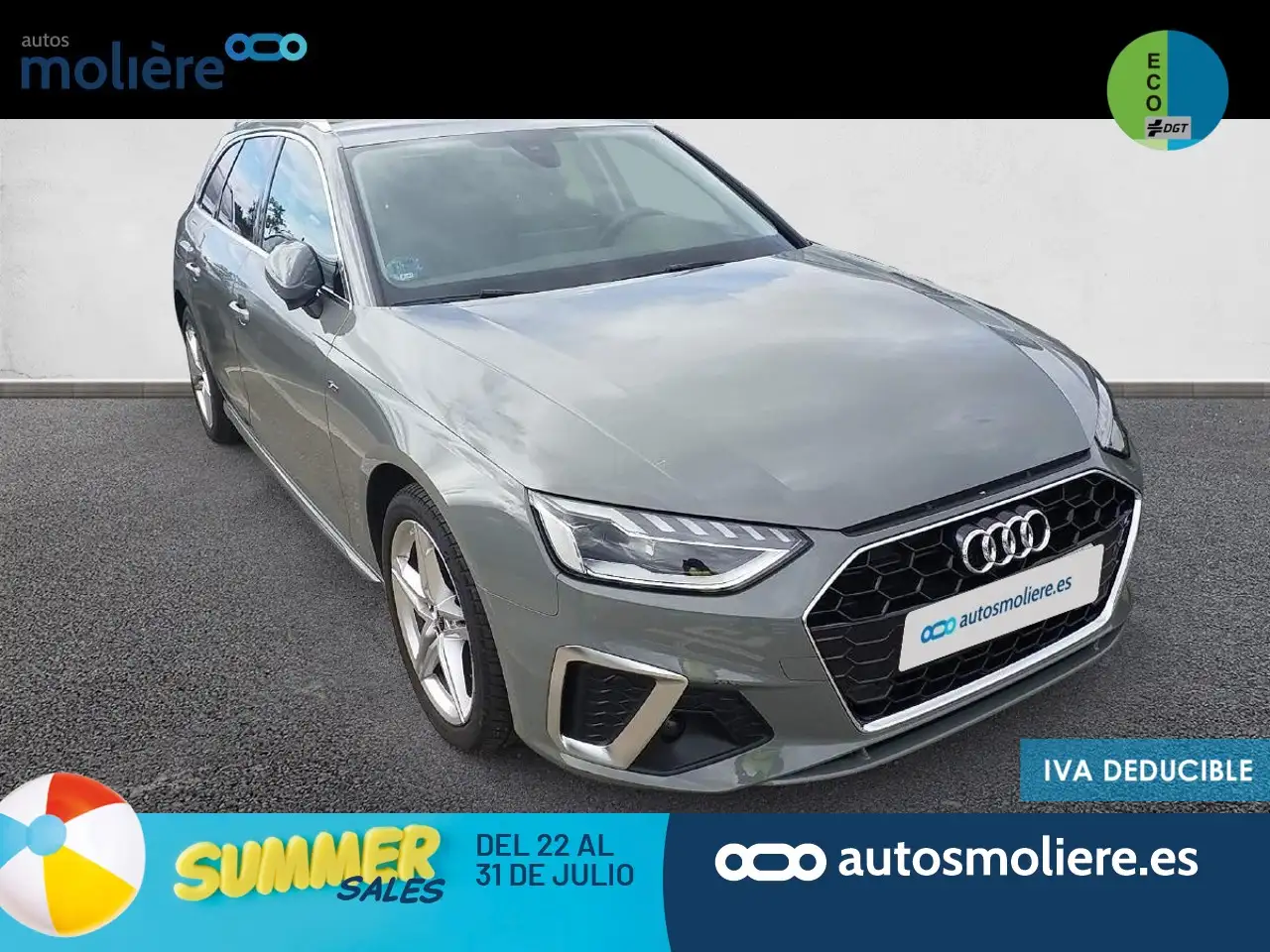 Renting Audi A4 Avant 35 TFSI S line S tronic 110kW Gris 1