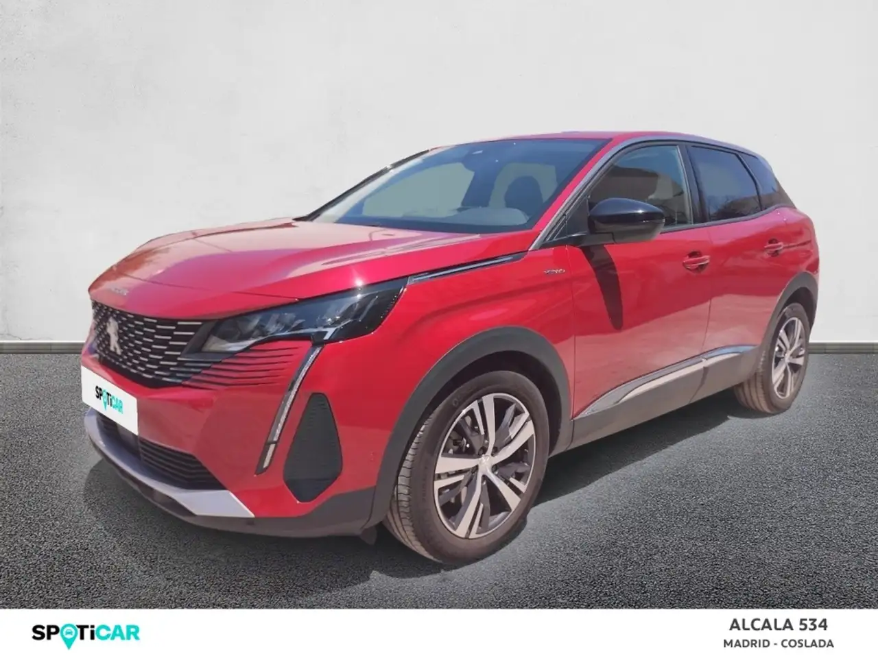 Renting Peugeot 3008 HYB PHEV 225 Allure Pack e-EAT8 Rojo