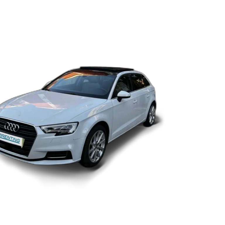 Renting Audi A3 Sportback 35 TFSI Design 110kW Blanco