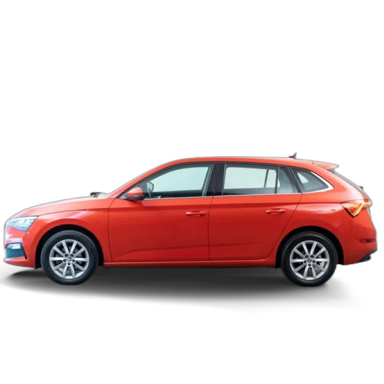 Renting Skoda Scala 1.0 TSI Ambition DSG 81kW Rojo