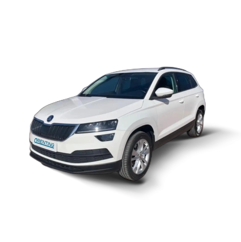 Renting Skoda Karoq 1.0 TSI Ambition DSG Blanco