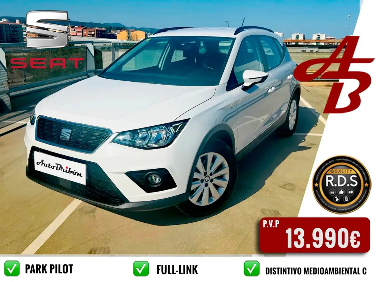 Renting SEAT Arona 1.0 TSI Ecomotive S&S Style 115 Blanco