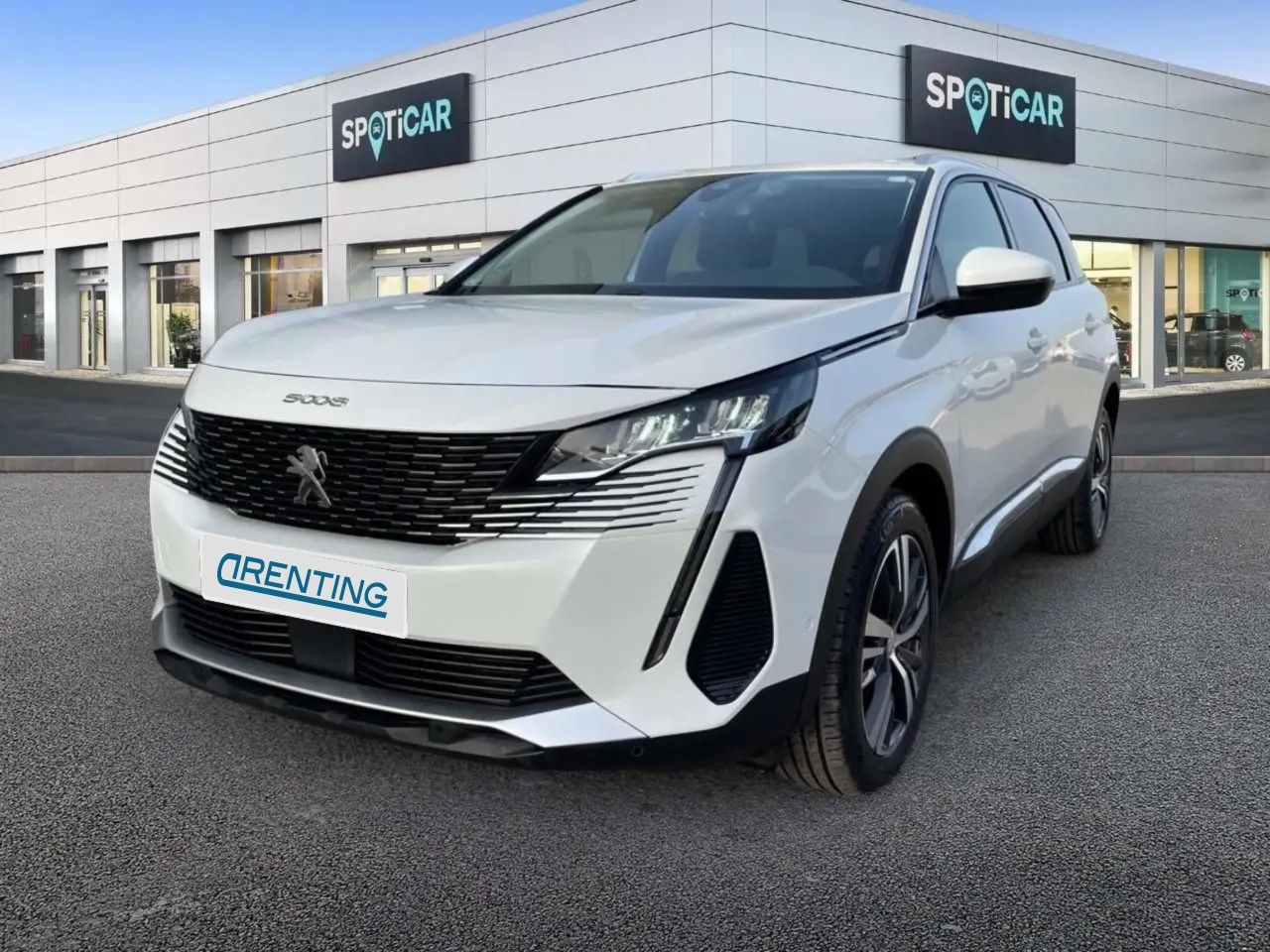 Renting Peugeot 5008 1.2 PureTech S&S Allure 7 pl. 130 Blanco