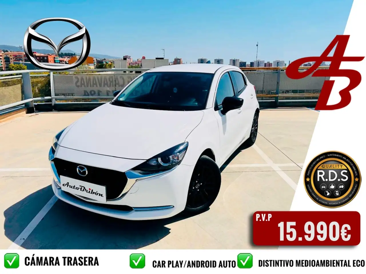 Renting Mazda 2 1.5 e-Skyactiv G Homura 66kW Blanco