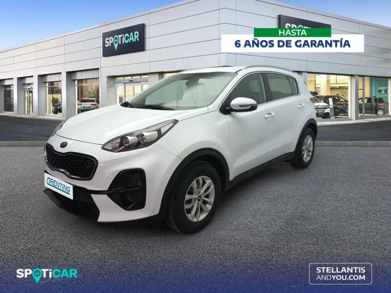 Renting Kia Sportage 1.6 MHEV Concept 4×2 136 Blanco 1