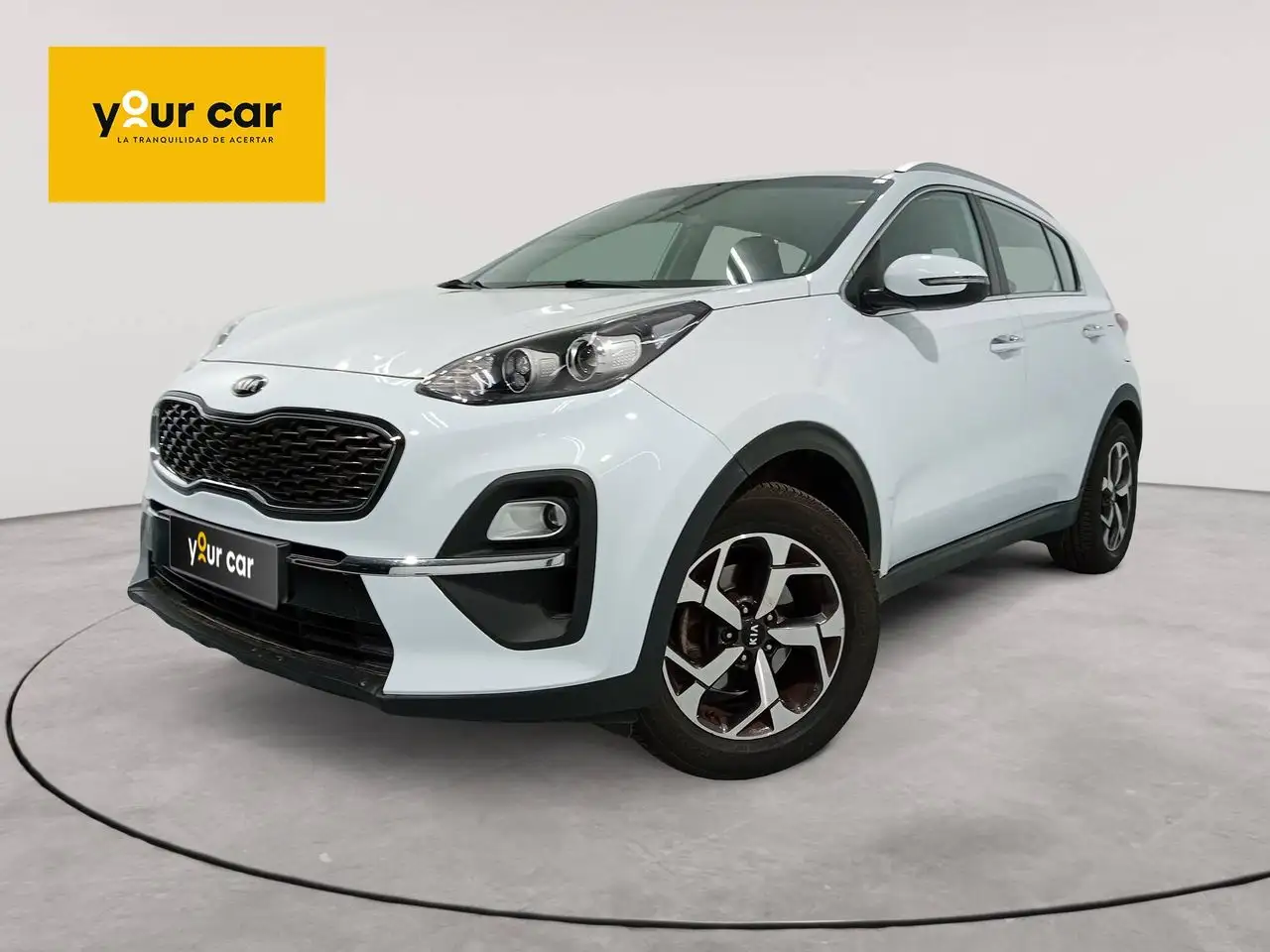 Renting Kia Sportage 1.6 MHEV Drive 85kW (115CV) 4×2 Blanco