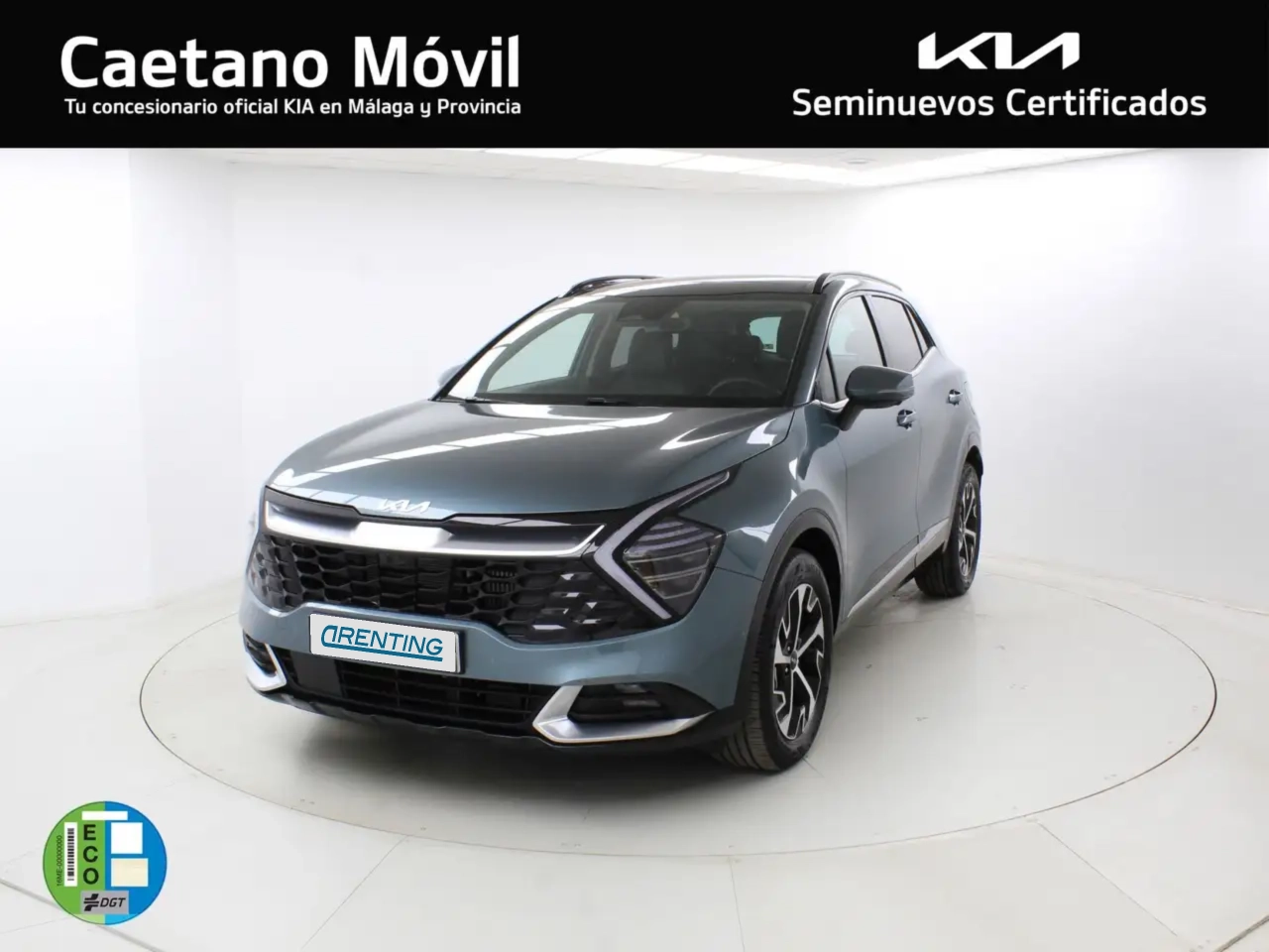 Renting Kia Sportage 1.6 T-GDi HEV 171kW (230CV) Tech 4×4 Gris