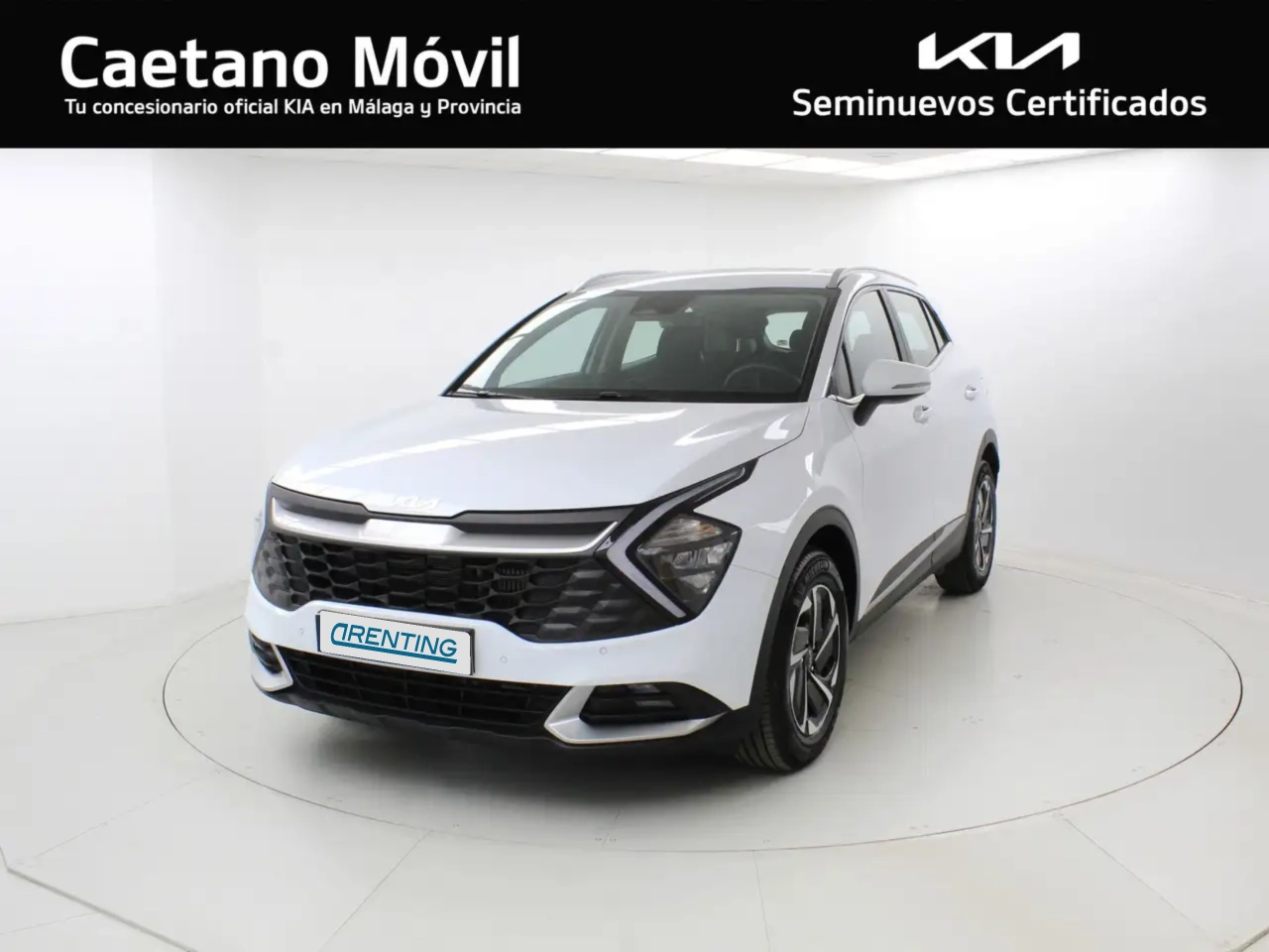 Renting Kia Sportage 1.6 T-GDi MHEV Drive 150 Blanco 1