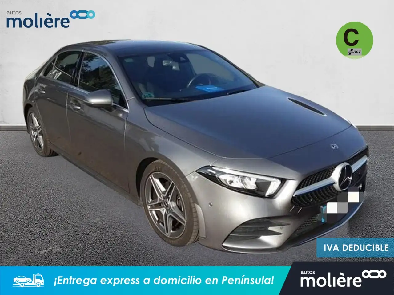 Renting Mercedes-Benz A 180 180d Sedán 7G-DCT Gris 1