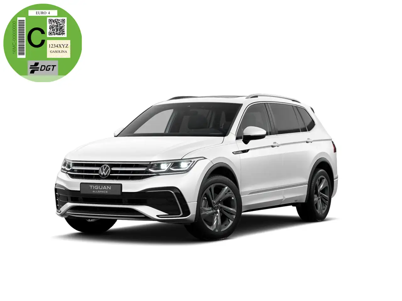 Renting Volkswagen Tiguan Allspace 2.0TDI R-Line 4Motion DSG 147kW Blanco