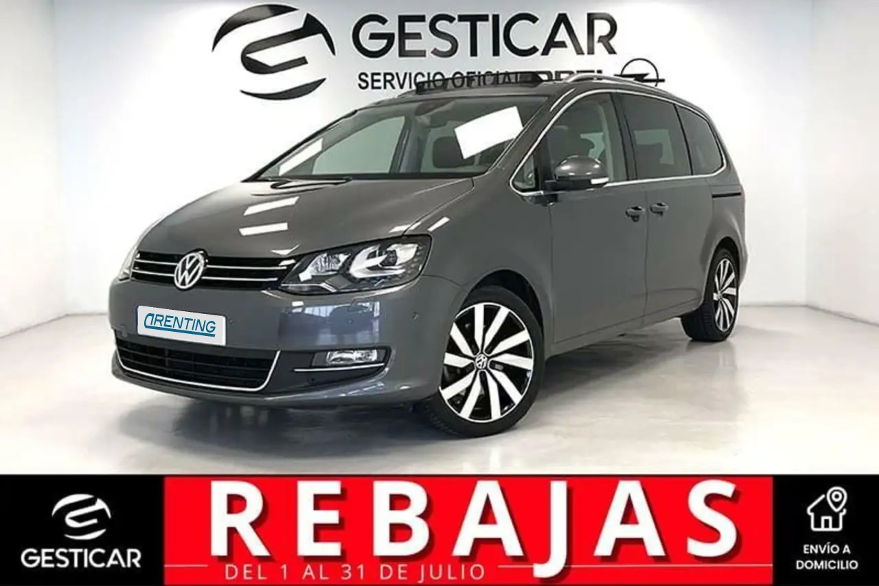 Renting Volkswagen Sharan 2.0TDI Sport 4 Motion 110kW RAC Gris