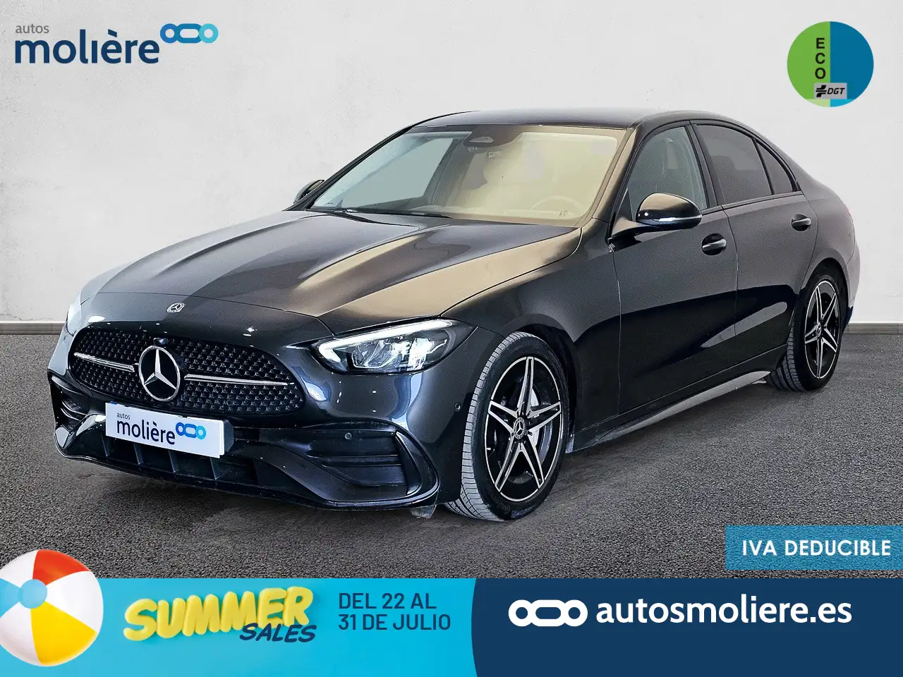 Renting Mercedes-Benz C 220 220d 9G-Tronic Gris 4