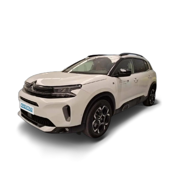 Renting Citroen C5 Aircross 225 e-EAT8 Shine Pack Blanco