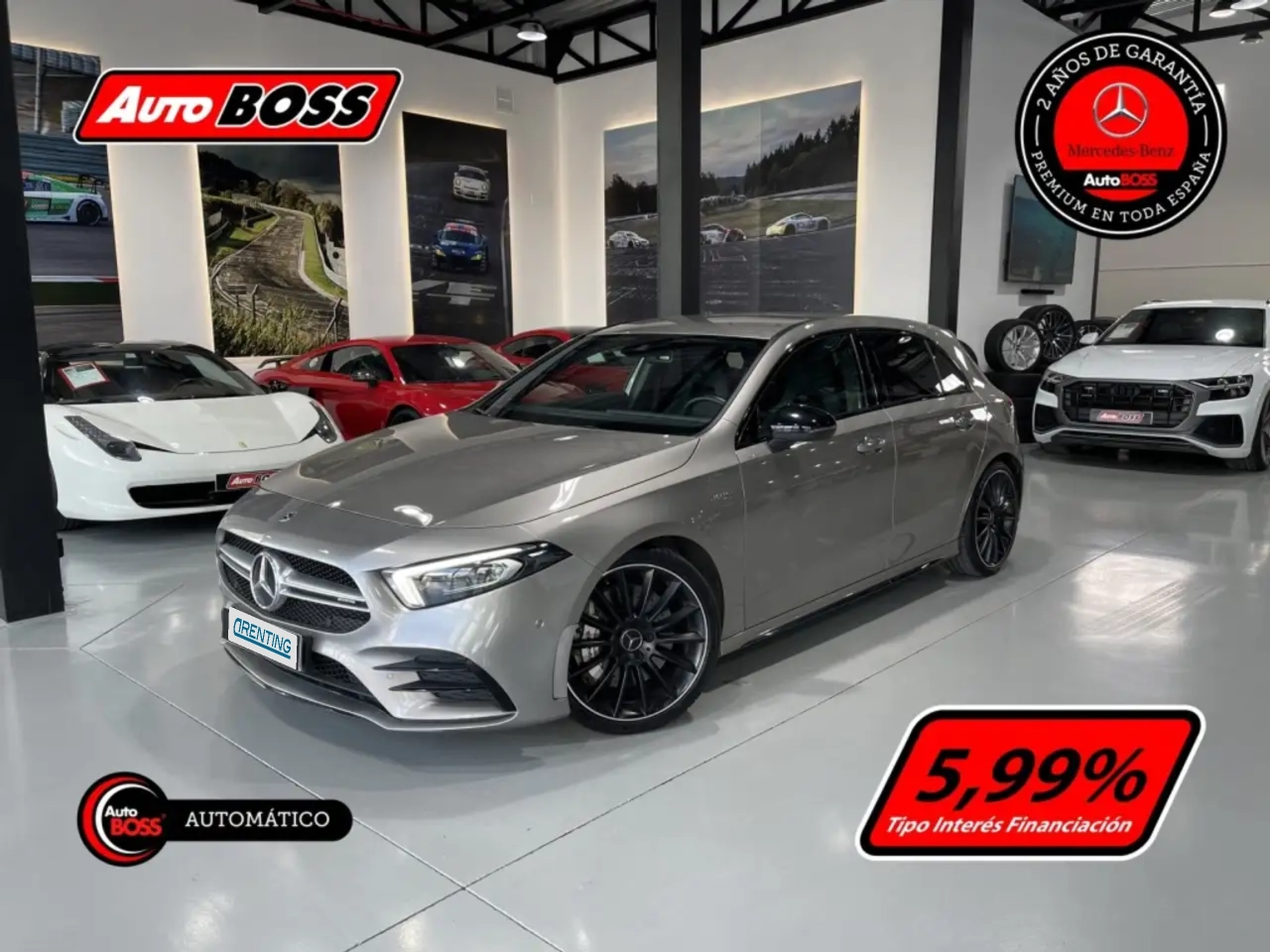 Renting Mercedes-Benz A 35 AMG 4Matic+ 7G-DCT Beige