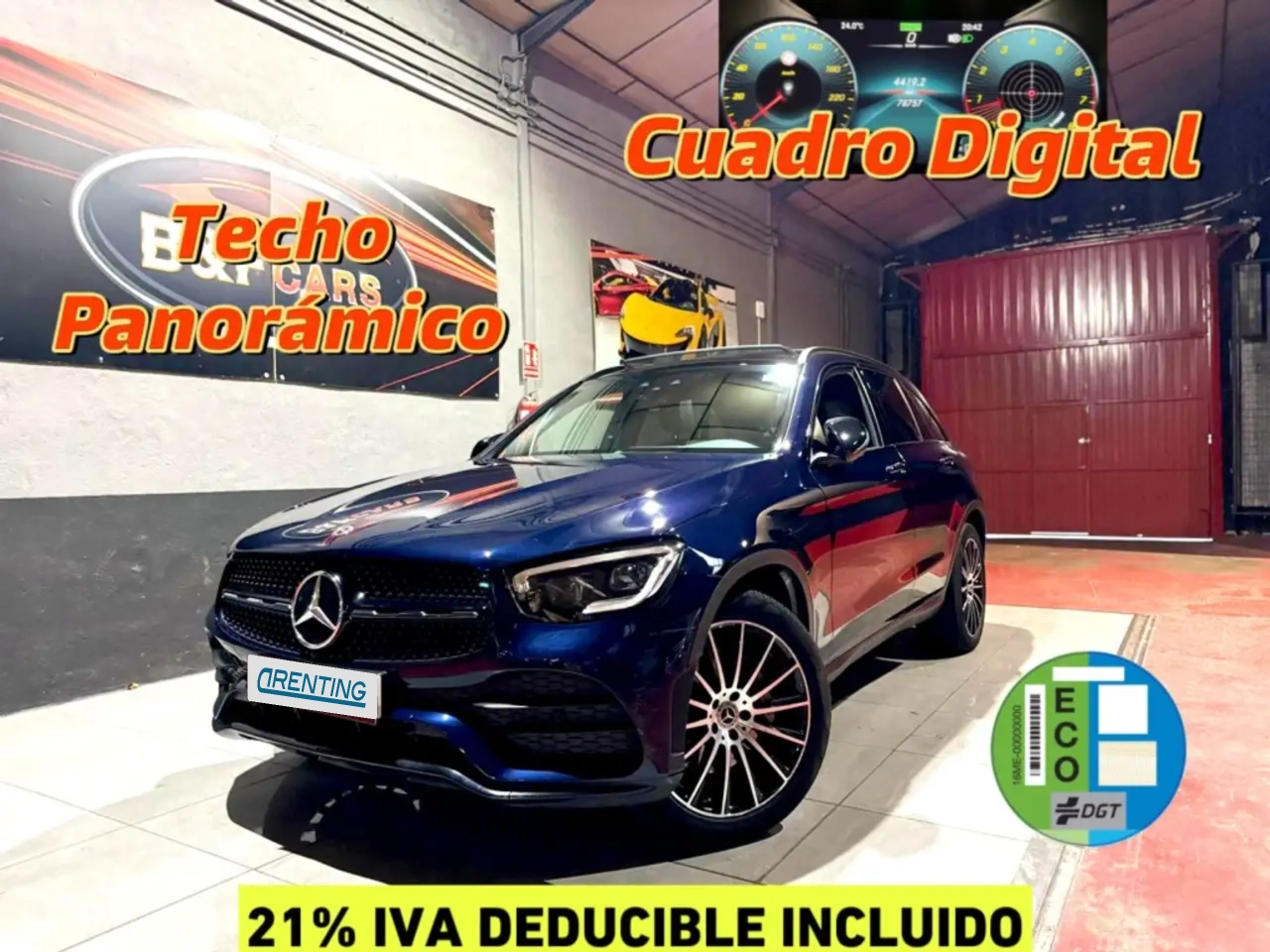 Renting Mercedes-Benz GLC 300 4Matic 9G-Tronic Azul