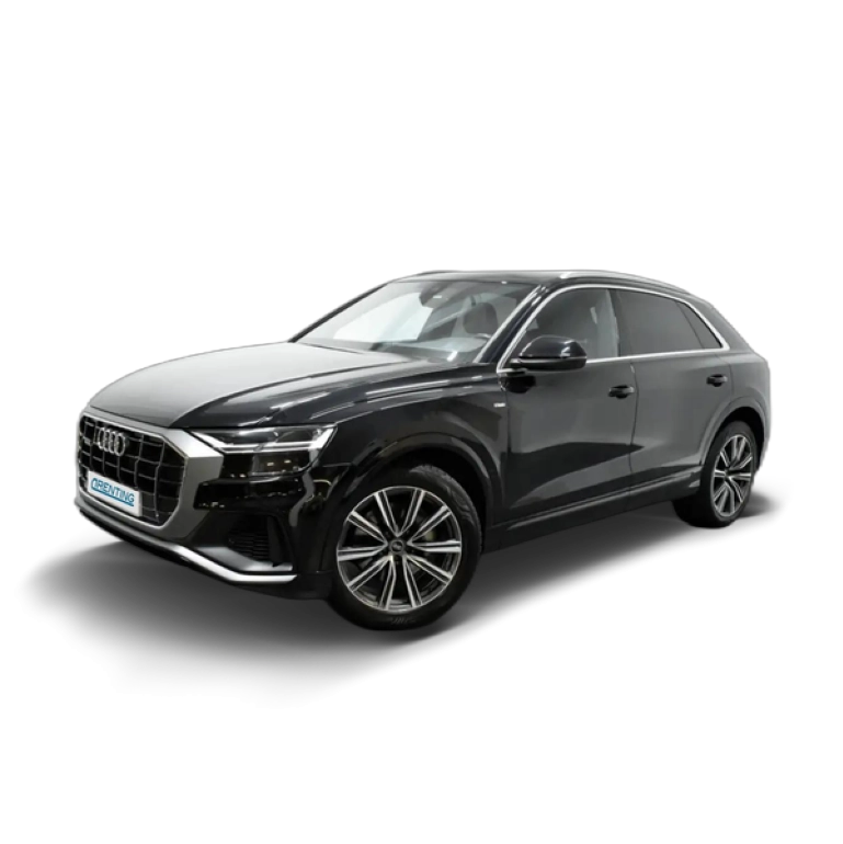 Renting Audi Q8 50 TDI S line quattro tiptronic Negro