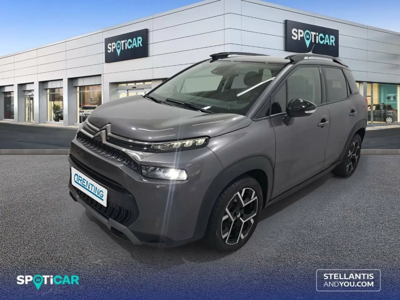 Renting Citroen C3 Aircross BlueHDi S&S Shine Pack 110 Gris