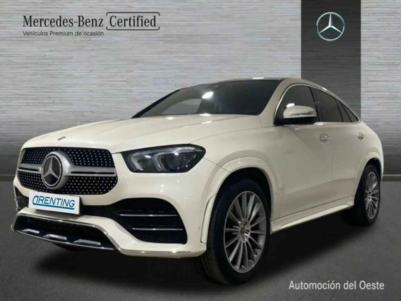 Renting Mercedes-Benz GLE 350 Coúpe d 4matic amg line (euro 6d) Blanco