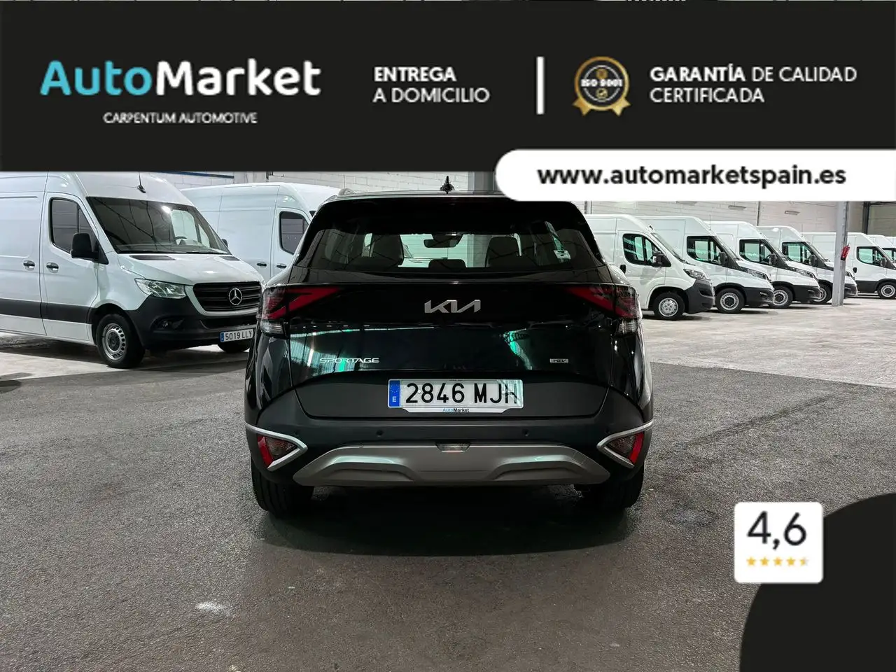 Renting Kia Sportage HEV 1.6T-GDI 230CV 4X2 DRIVE Negro