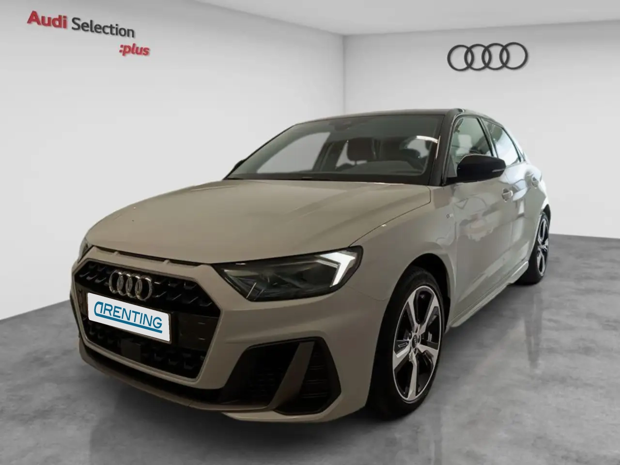 Renting Audi A1 Sportback 30 TFSI Adrenalin Black edition Blanco