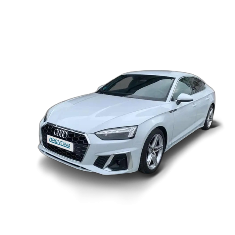 Renting Audi A5 Sportback 35 TDI S line S tronic Blanco 1