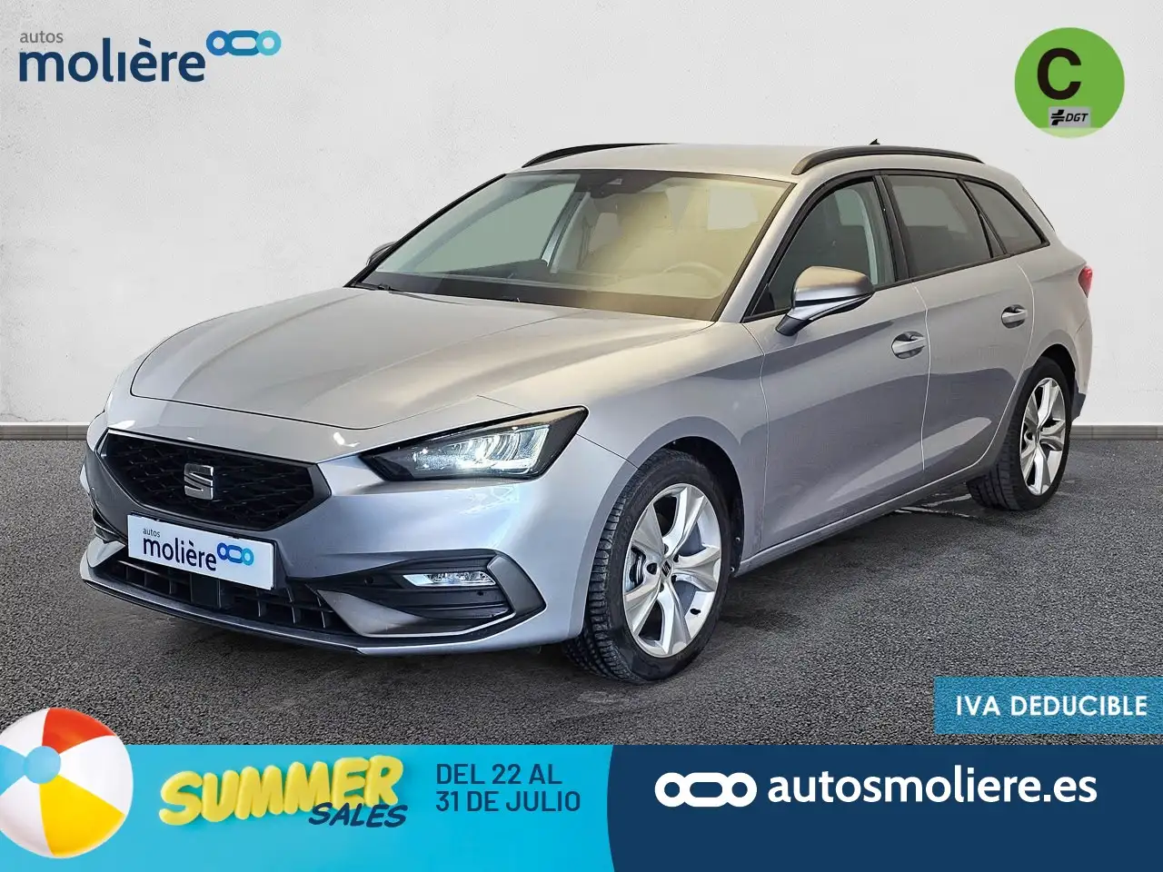 Renting SEAT Leon ST 1.5 TSI S&S FR XS 130 Plateado