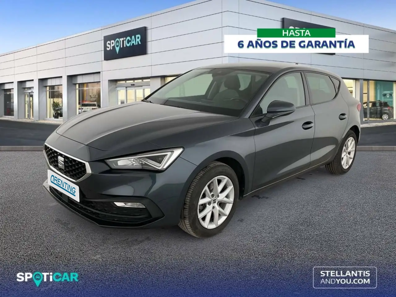 Renting SEAT Leon 1.0 eTSI S&S Style DSG-7 110 Gris