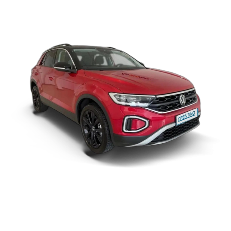 Renting Volkswagen T-Roc 1.0 TSI Dark 81kW Rojo