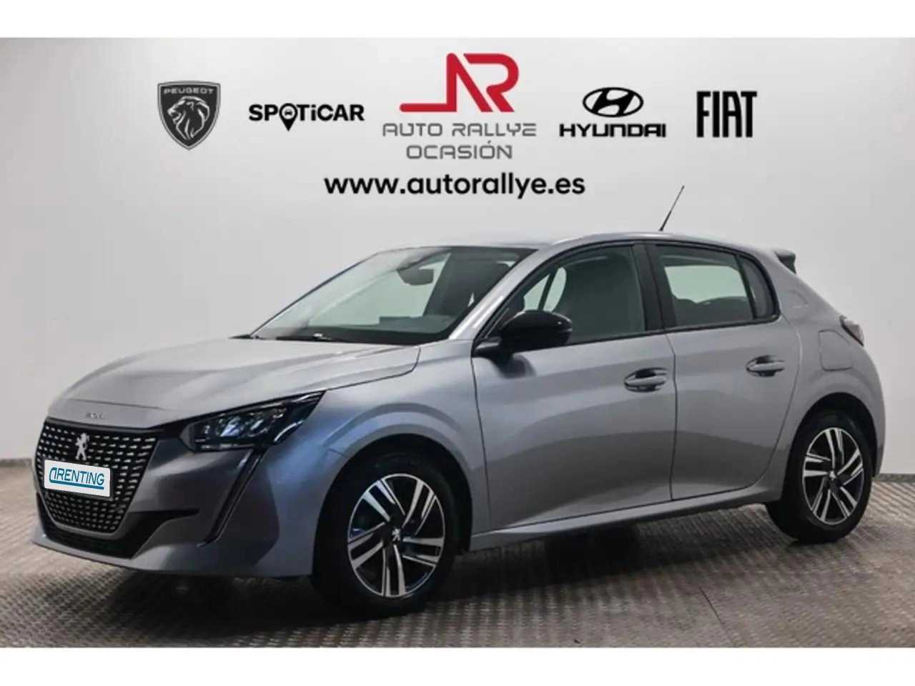 Renting Peugeot 208 1.2 Puretech S&S Active Pack 75 Gris