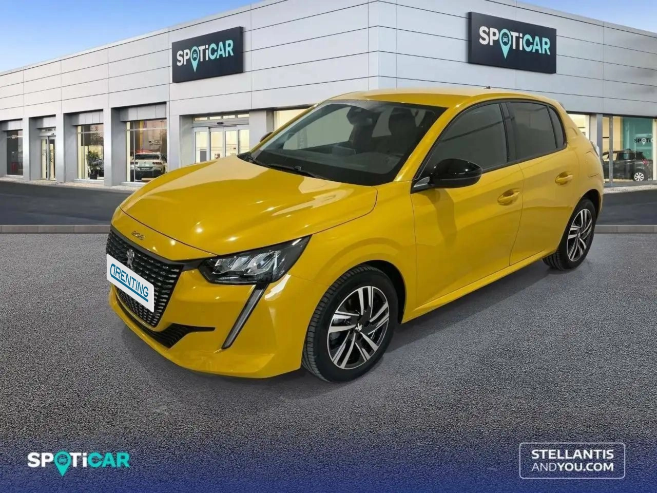 Renting Peugeot 208 1.2 Puretech S&S Allure Pack 100 Amarillo