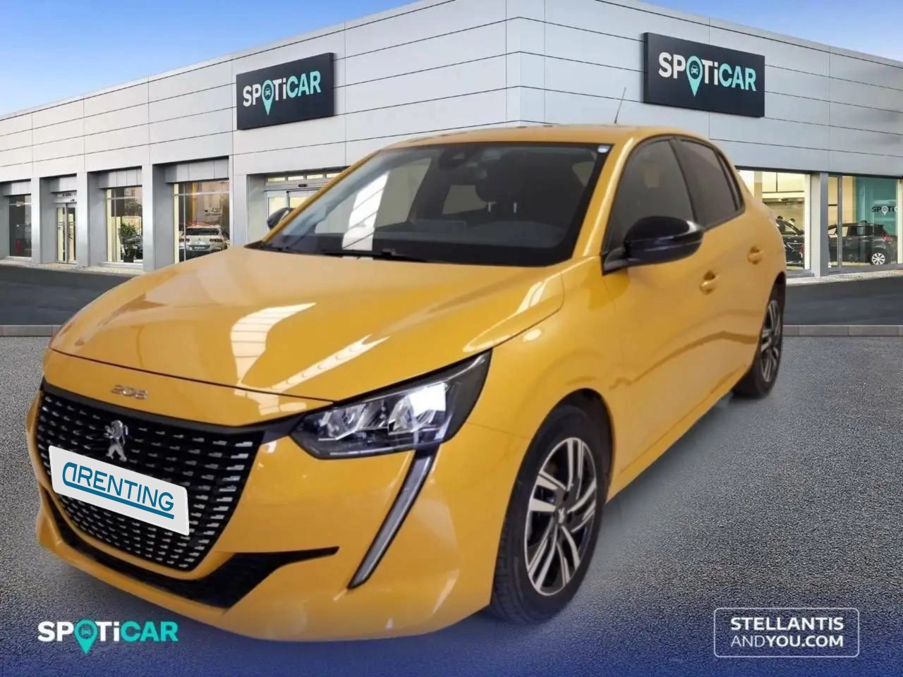 Renting Peugeot 208 1.2 Puretech S&S Allure Pack EAT8 100 Amarillo 2