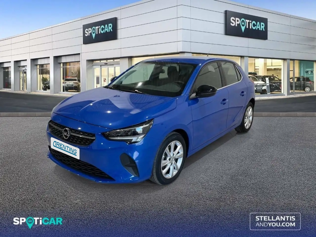 Renting Opel Corsa 1.2T XHL S/S Elegance 100 Azul